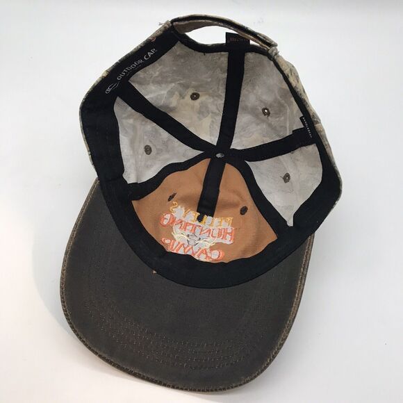Outdoor Cap Camo Ball Cap Pelley's Hunting Camp Oiled Brim Snapback Realtree Hat - Picture 7 of 9